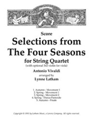 4 Seasons Selections by Vivaldi Antonio Lucio - Latham Lynne - for Full Score