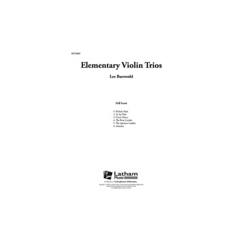 Elementary Violin Trios [Violin Trio]