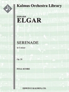 Serenade In E Minor Opus 20 by Elgar Edward for Full Score