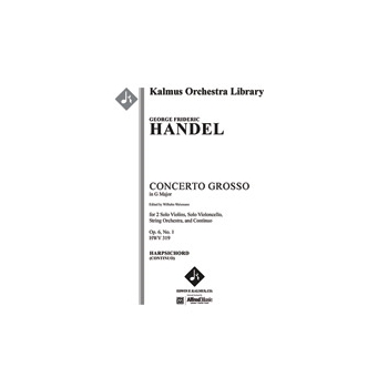 Concerto Grosso in G, Op. 6, No. 1, HWV 319 [Str (2-2-2-1-1 in set): Hpchd (in set): Soli Vn(2).Solo