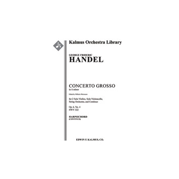 Concerto Grosso in A minor, Op. 6, No. 4, HWV 322 [Str (2-2-2-1-1 in set): Hpchd (in set): Soli Vn(2