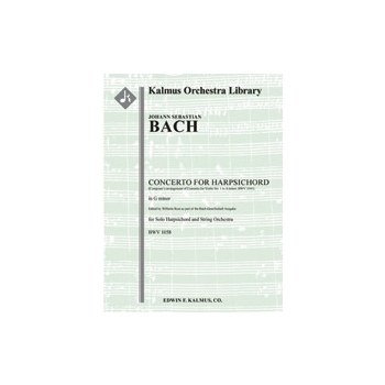 Concerto for Harpsichord in G minor, BWV 1058 [Concerto for Violin No. 1 in A minor, BWV 1041 - comp