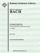 Concerto for Two Harpsichords in C, BWV 1061 [str, soli harpsichords(2)]