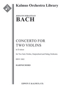 Concerto for Two Violins in D minor, BWV 1043 [string orch, hpchd, 2 soli violins]