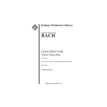 Concerto for Two Violins in D minor, BWV 1043 [2 Vn Soli: Hpshd: Str (2-2-2-1-1 in set)]