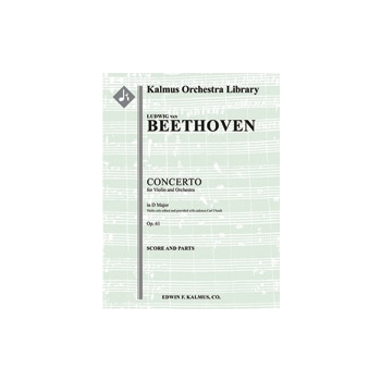 Concerto for Violin in D, Op. 61 [1.2.2.2: 2.2.0.0: Timp: Str (9-8-7-6-5 in set): Solo Violin]