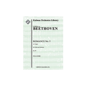 Romance for Violin and Orchestra No. 2 in F, Op. 50 [1.2.0.2: 2.0.0.0: Str (9-8-7-6-5 in set): Solo