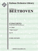 Concerto for Violin, Cello and Piano (Triple Concerto), Op. 56 [Full Orchestra, Solo Strings with En