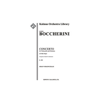 Concerto for Cello in B flat, G. 482 [0.2.0.0: 2.0.0.0: Str (4-4-3-3-3 in set): Solo Cello]