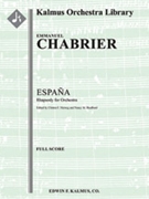 Espana Rhapsody [2+1, 2, 2, 4 - 4, 2+2, 3, 1, timp, perc, 2hp, str]