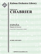 Espana Rhapsody [2+1, 2, 2, 4 - 4, 2+2, 3, 1, timp, perc, 2hp, str]