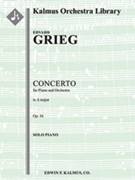 Concerto for Piano in A minor, Op. 16 [Full Orchestra, Solo Keyboard with Ensemble]