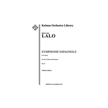 Symphonie Espagnole, Op. 21 [2+Picc.2.2.2: 4.2.3.0: Timp.Perc(2): Hp: Str (9-8-7-6-5 in set): Solo V
