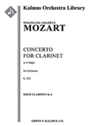 Clarinet Concerto, K. 622 [2, 0, 0, 2 - 2, 0, 0, 0, str, solo clarinet]