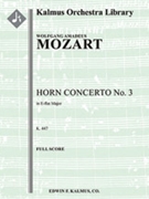 Horn Concerto No. 3 [0, 0, 2, 2 - 0, 0, 0, 0, str, solo horn]