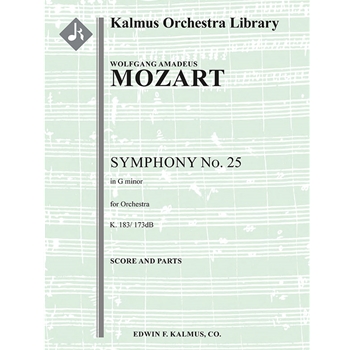 Symphony No. 25 in G minor, K. 183/173dB [Detailed Instrumentation: 0.2.0.2: 4.0.0.0: Str (4-4-3-3-3