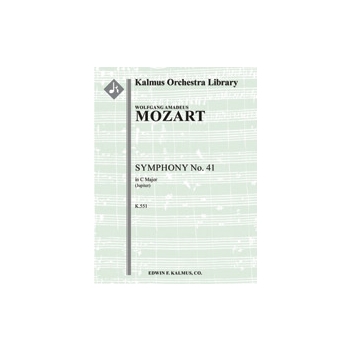 Symphony No. 41 in C, K. 551 'Jupiter Symphony' [1.2.0.2: 2.2.0.0: Timp: Str (4.4.3.3.3 in set)]