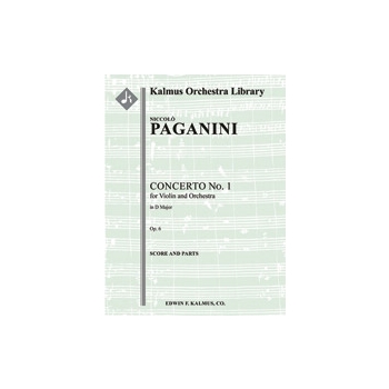 Concerto for Violin No. 1 in D, Op. 6 (original) [2.2.2.1+CBsn: 2.2.3.0: Timp.Perc(2): Str (9-8-7-6-