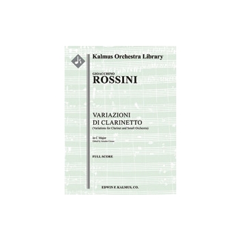 Variazioni di Clarinetto (Variations for Clarinet and Small Orchestra) [1.0.2.1: 2.0.0.0: Str (9-8-7