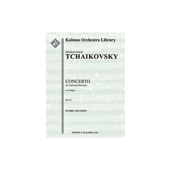 Concerto for Violin in D, Op. 35 [2.2.2.2: 4.2.1(opt.).0: Timp: Str (9-8-7-6-5 in set): Solo Violin
