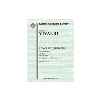 Concerto [Sinfonia] in G (Op. 51/4), RV 151 / F.XI:11 "Concerto alla Rustica" [Hpchd: Str (8-8-5-5-5