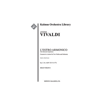 L'Estro Armonico, Op. 3, No. 8: Concerto for Two Violins in A minor, RV 522/ F.I:177 [Solo Vns (2):