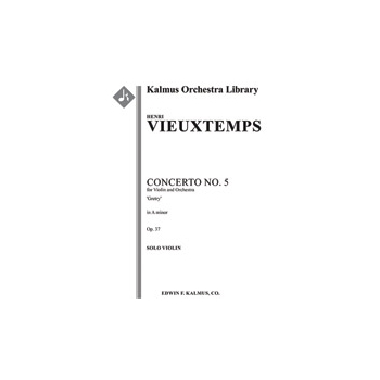 Concerto for Violin No. 5 in A minor, Op. 37 'Gretry' [Full Orchestra, Solo Strings with Ensemble]