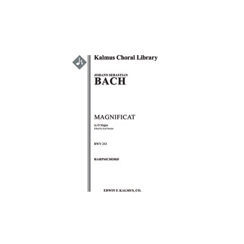 Magnificat in D, BWV 243 [2.2+2 obd'a.0.1: 0.3.0.0: Timp: Hpchd.Org: Str (2-2-2-1-1 in set): Soli SA