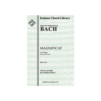 Magnificat in D, BWV 243 [Soli SATB: SSATB Chorus and Keyboard Accompaniment]