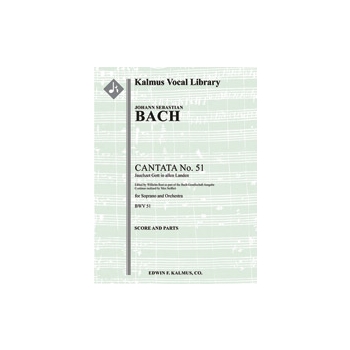 Cantata No. 51: Jauchzet Gott in allen Landen, BWV 51 [Solo Tpt: Str (2-2-2-1-1 in set): Hpchd: Solo