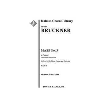Mass No. 3 in F minor [2.2.2.2: 2.2.3.0: Timp: Org (ad libitum): Str (4-4-3-3-3 in set): Solo SATB: