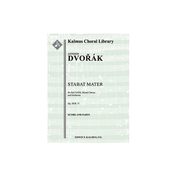 Stabat Mater, Op. 58/B. 71 [2.2+EH(can be played by Ob2).2.2: 4.2.3.0: Timp: Org: Str (4-4-3-3-3 in