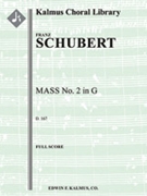 Mass No. 2 in G, D. 167 (1815) [(0, 2, 0, 2 - 0, 2, 0, 0, timp), org, str (2.2.1.1.1), solo SATB, mx