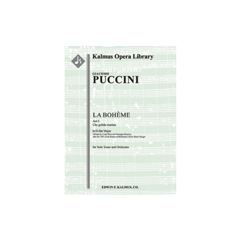 La Boheme: Act I, Aria: Che gelida manina (tenor, Db) [2+Picc.2+EH.2+BCl.2: 4.0.3.0: Timp: Perc(1) H