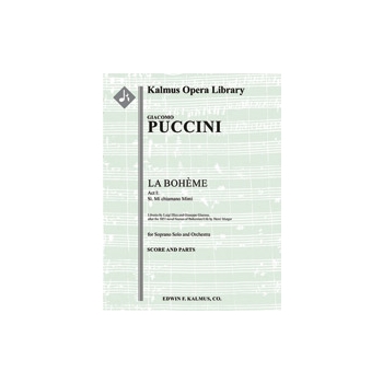La Boheme: Act I, Aria: Si. Mi chiamano Mimi (soprano) [2+Picc.2+EH.2+BCl.2: 4.2.2.0: Timp.Perc(2):