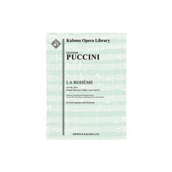 Boheme, La: Act III, Aria: Donde lieta usci; Addio, senza rancor (soprano) [2+Picc.2+EH.2+BCl.2: 4.0