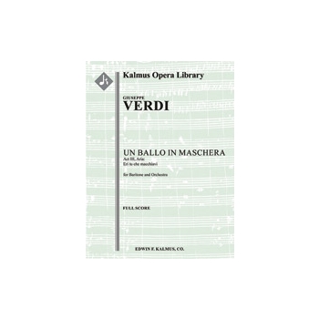 Un Ballo in Maschera: Act III, Aria: Eri tu che macchiavi [2.2.2.2: 4.2.3.1: Timp: Hp: Str (4-4-3-3-