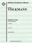 Serenade No. 1 for Strings in C, Op. 62 [String Orchestra (8-8-5-5-5)]