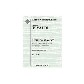 L'Estro Armonico, Op. 3, No. 3: Concerto for Mandolin in G, RV 310 / F.I:173 [contemporary transcrip