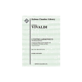 L'Estro Armonico, Op. 3, No. 3: Concerto for Mandolin in G, RV 310 / F.I:173 [contemporary transcrip