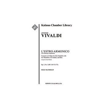 L'Estro Armonico, Op. 3, No. 3: Concerto for Mandolin in G, RV 310 / F.I:173 [contemporary transcrip