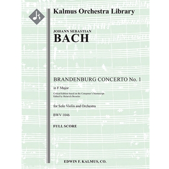 Brandenburg Concerto No. 1 in F, BWV 1046 (critical edition) [Detailed Instrumentation: 0.3.0.1: 2.0