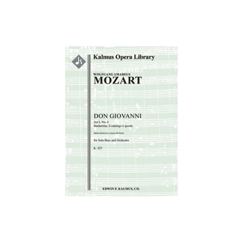 Don Giovanni, K. 527: No. 4, Act I, Aria: Madamina! Il catalogo (bass) [2.2.0.2: 2.0.0.0: Str (4.4.3