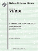 Symphony For Strings In E Minor by Verdi Giuseppe - Drew - for String Orchestra S