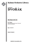 Romance in F minor, Op. 11/ B. 39 (critical edition) [Violin, Solo Strings with Ensemble]