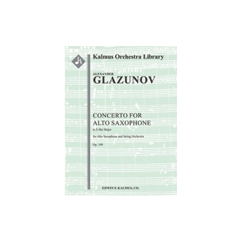 Concerto for Alto Saxophone in E-flat, Op. 109 [Str (8-8-5-5-5 in set): Solo Alto Saxophone in set]