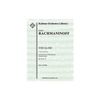 Vocalise, Op. 34, No. 14 (C# minor) [Solo Voice or Instrument: String Orchestra (8.8.5.5.5 in set)]