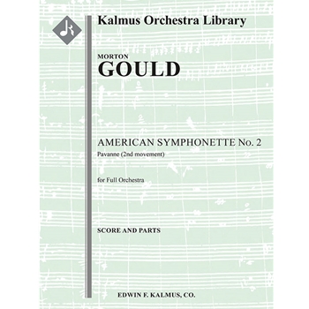 American Symphonette No. 2: Pavanne (2nd Movement) [2.2.2.2: 4Sax(opt.; AATB; all dCl): 2.3.3.0: Per
