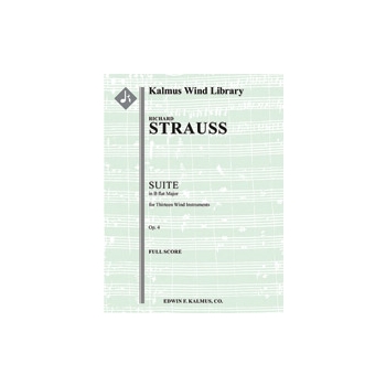 Suite in B flat for 13 Wind Instruments, Op. 4 [Detailed Instrumentation: 2.2.2.2+CtrBsn (or Tuba):