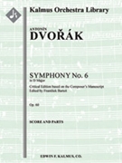 Symphony No. 6 in D, Op. 60/ B. 112 [2, 2, 2, 2 - 4, 2, 3, 1, timp, str]